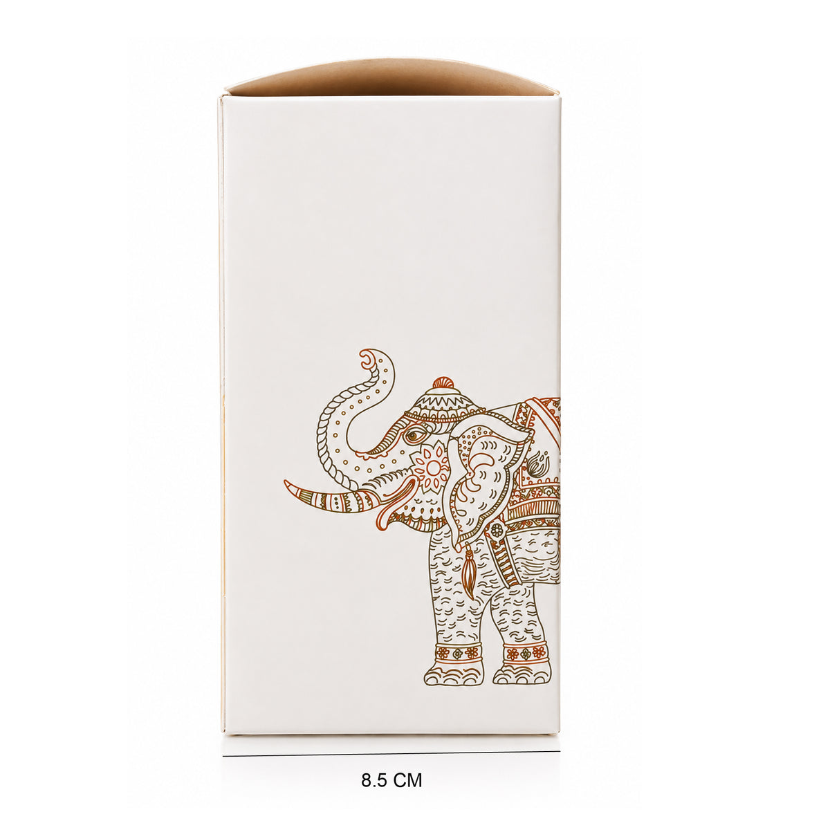 6" 3 jar hamper cream colour