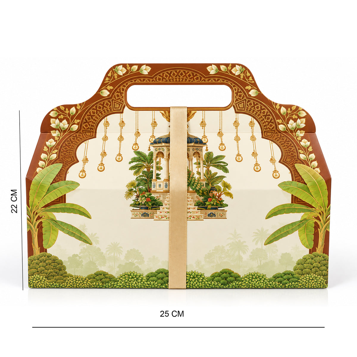 6" 3 jar hamper white Peacock