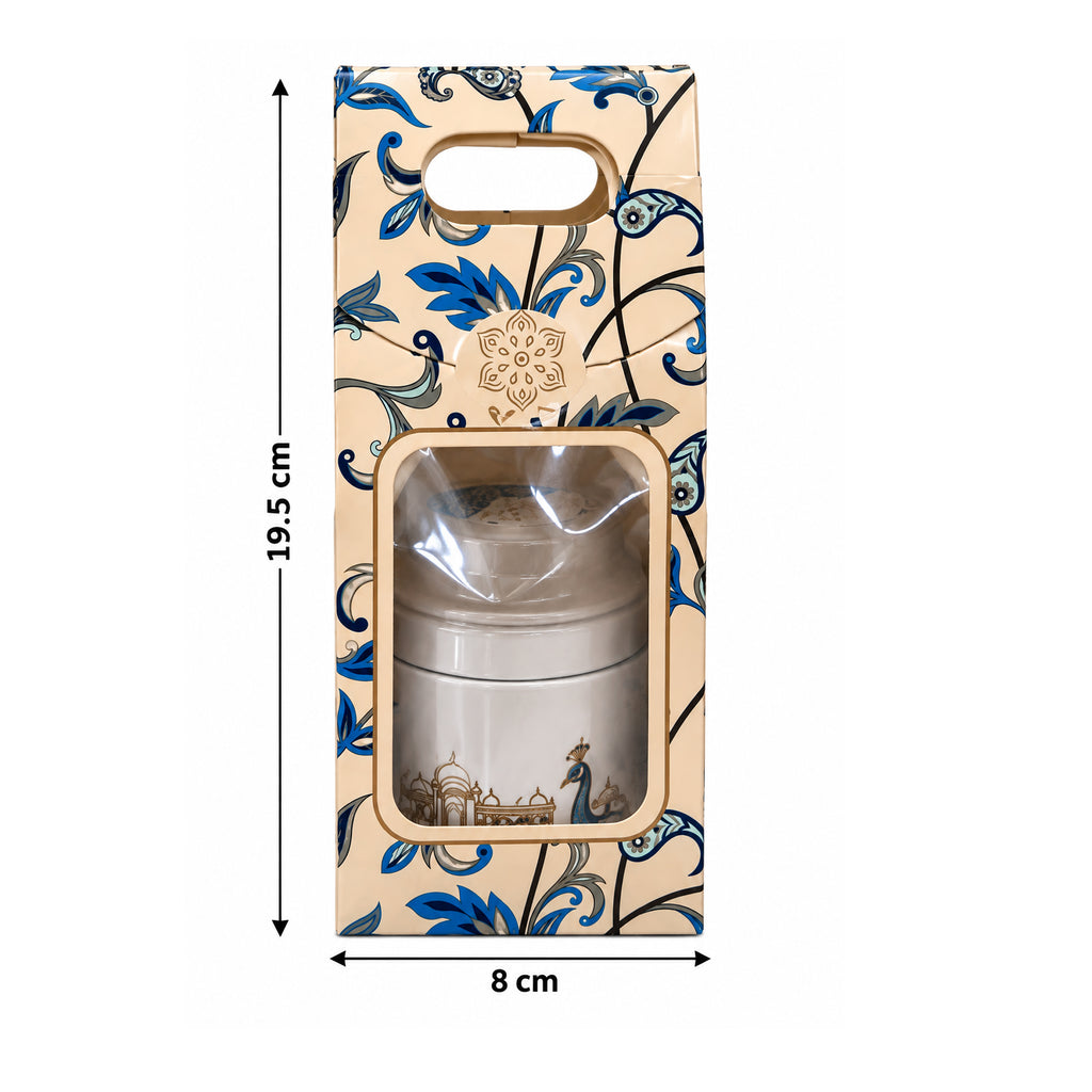 Dome Single Jar Hamper Peacock