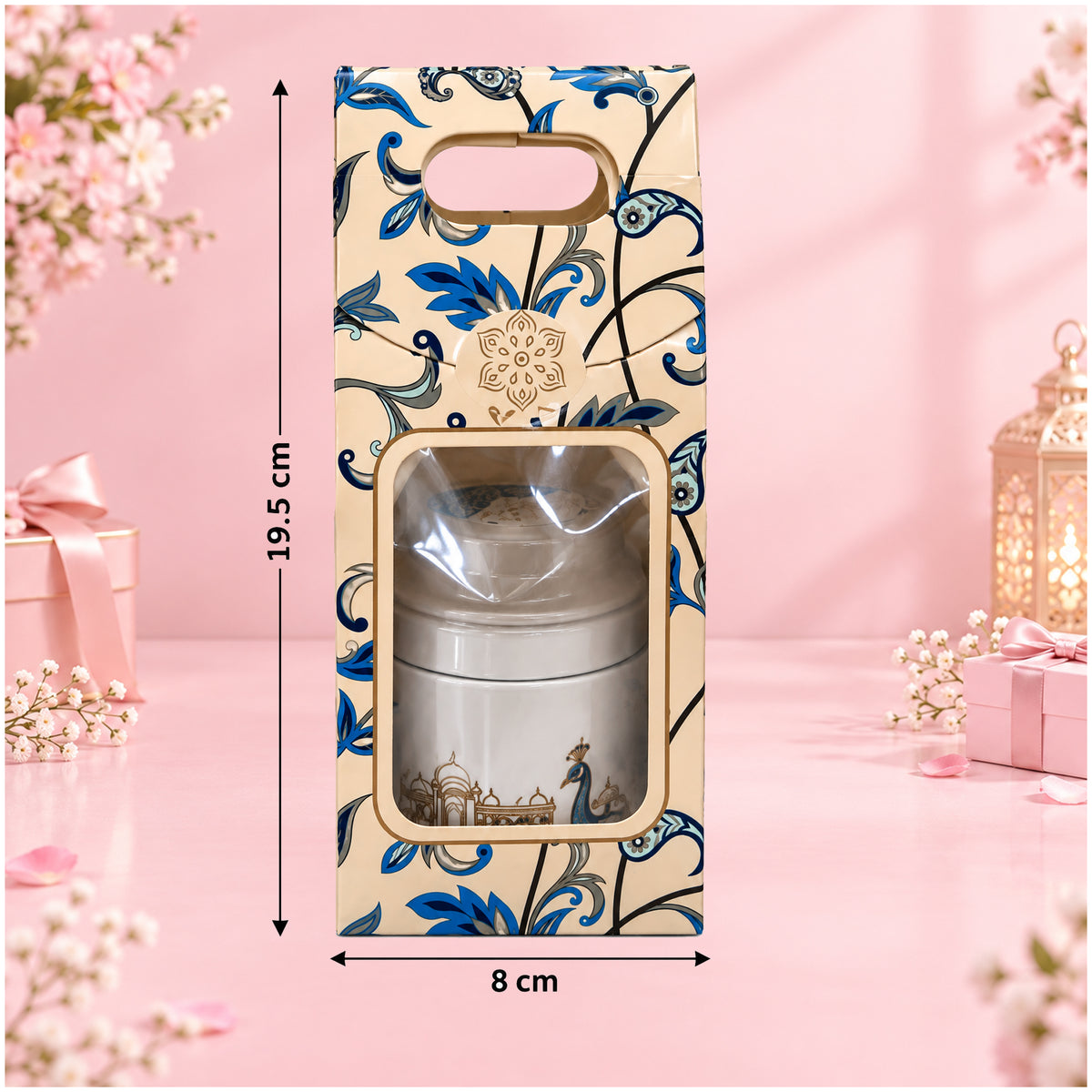 Dome Single Jar Hamper Peacock