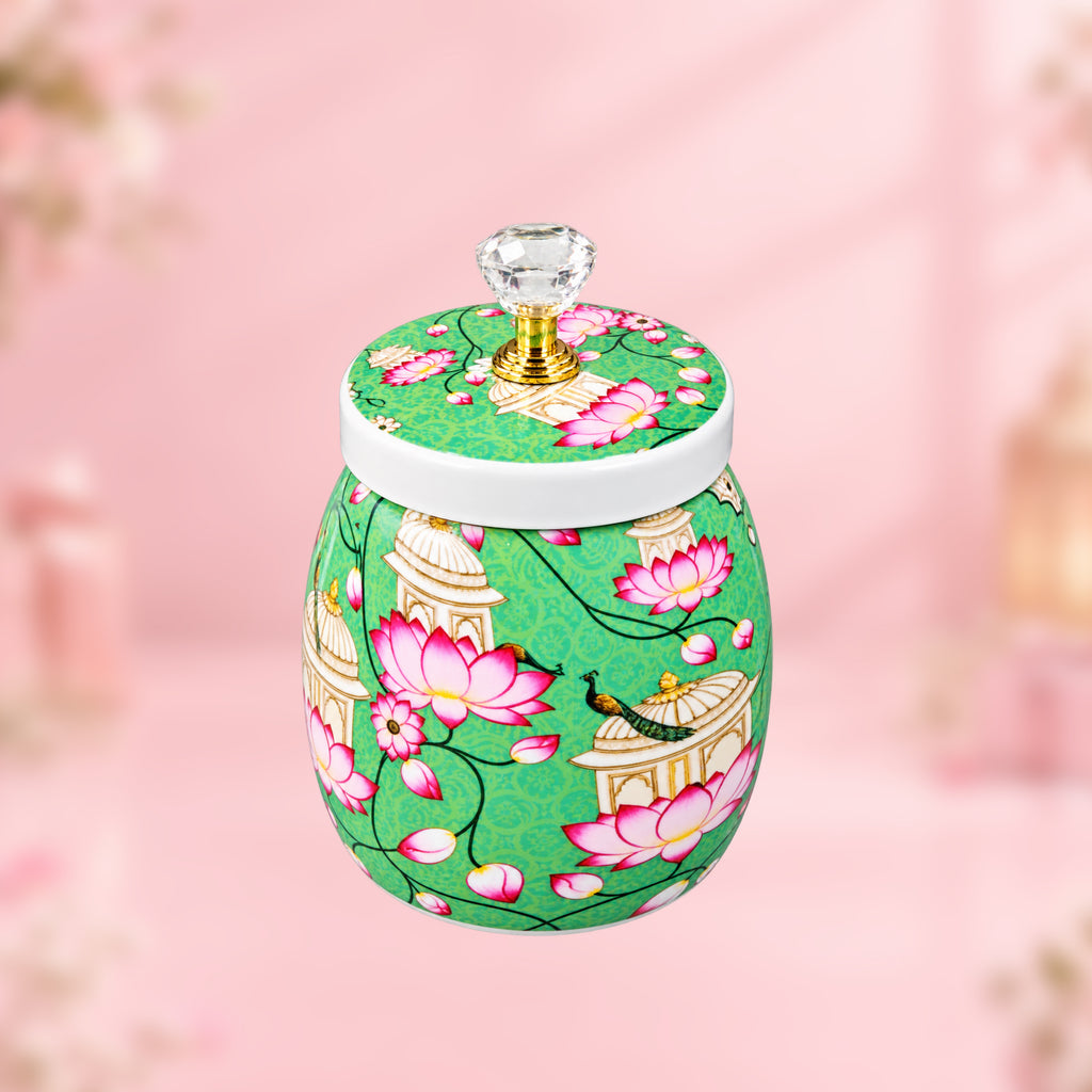 Pichwai Jars Lotus